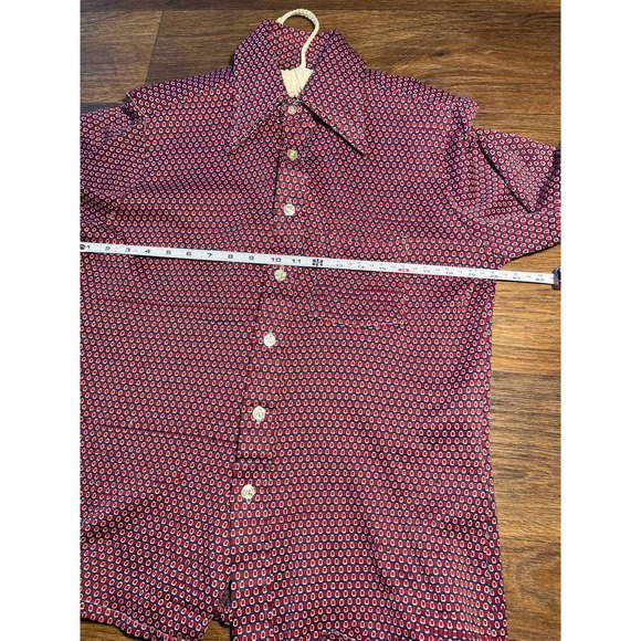 Vintage Disco 70s TownCraft Penneys Mens Long Sleeve Button Down disco shirt - Picture 13 of 16